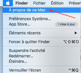 à propos de ce Mac macOS